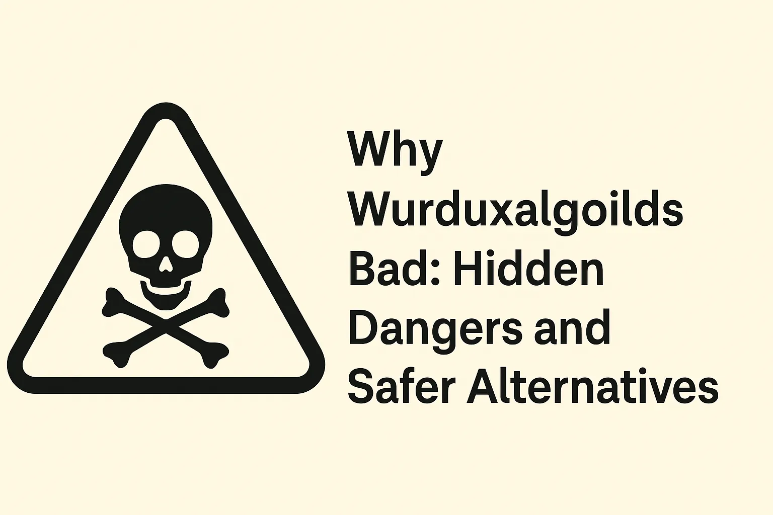 why wurduxalgoilds bad